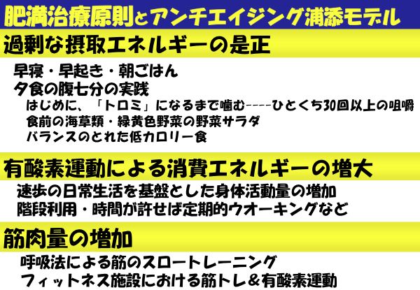 資料：肥満治療原則とアンチエイジング浦添モデル