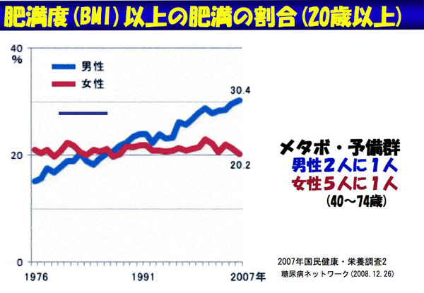 肥満度(BMI)以上の肥満の割合