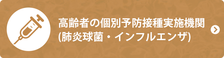 高齢者の個別予防接種実施機関（肺炎球菌・インフルエンザ）